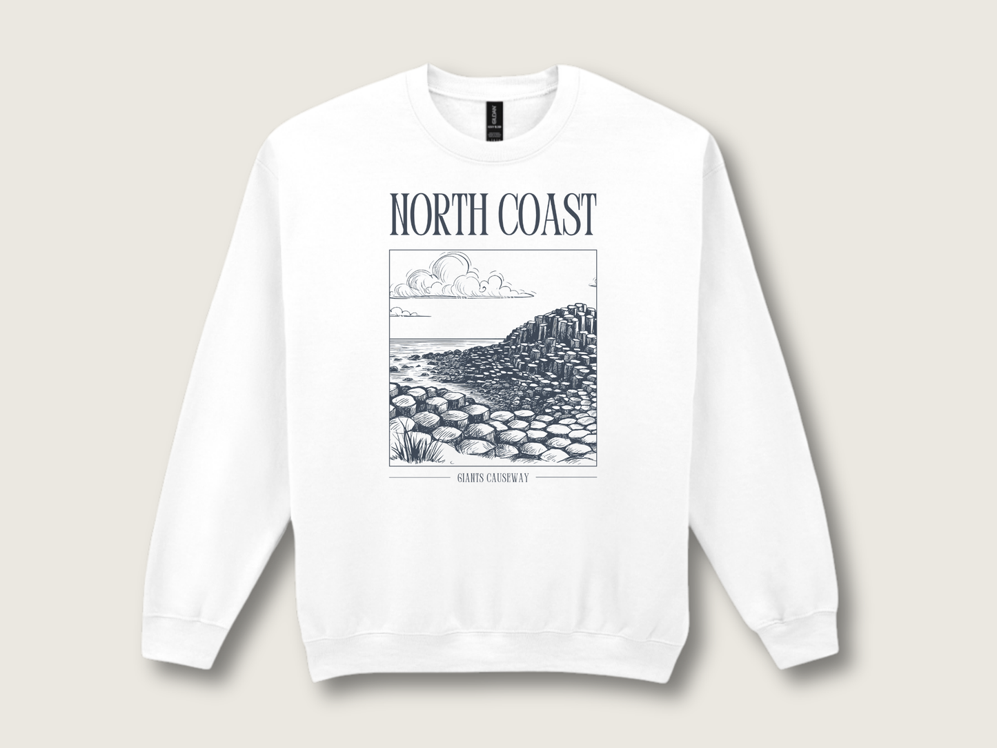 Giants Causeway Unisex Sweatshirt | White