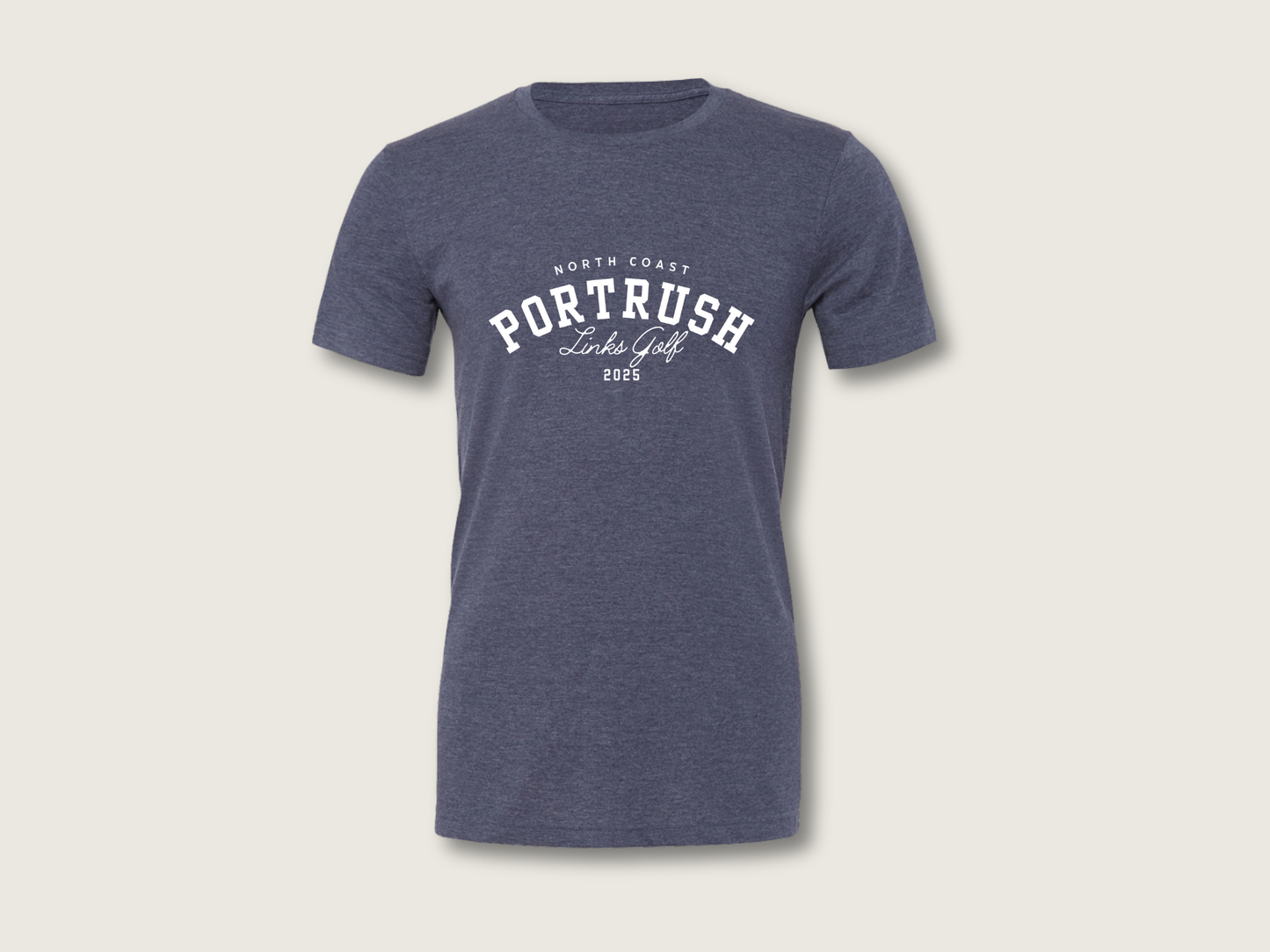 Links Golf 2025 Unisex T-Shirt | Heather Navy