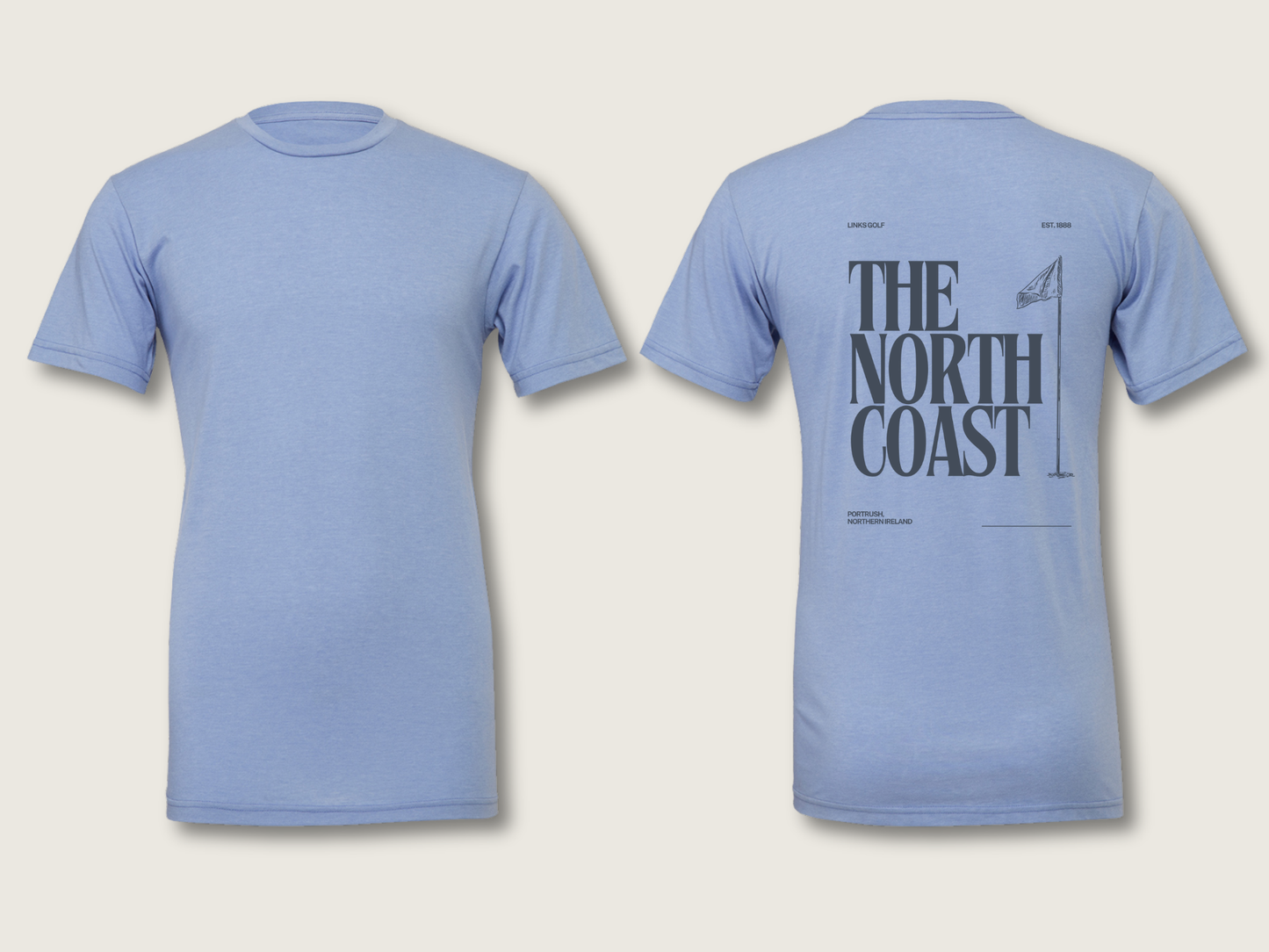 The North Coast Unisex T-Shirt | Heather Blue
