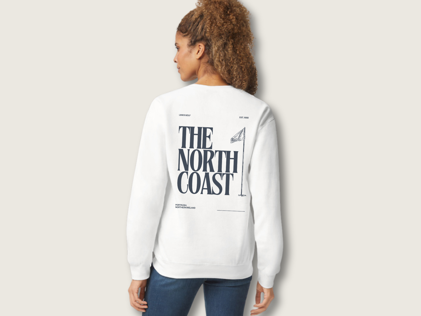 The North Coast Unisex Sweatshirt | White