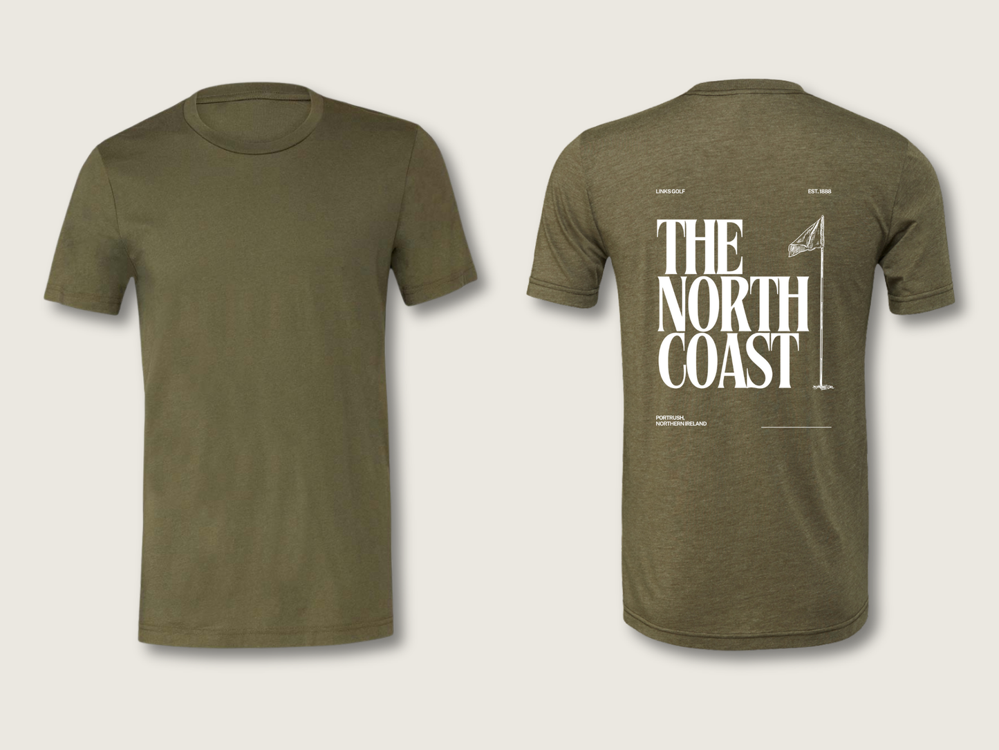 The North Coast Unisex T-Shirt | Heather Olive