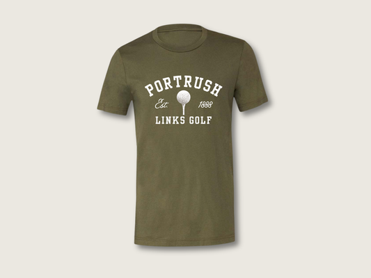 Golf Ball Unisex T-Shirt | Military Green