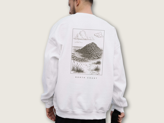 Causeway Coast Unisex Sweatshirt | White