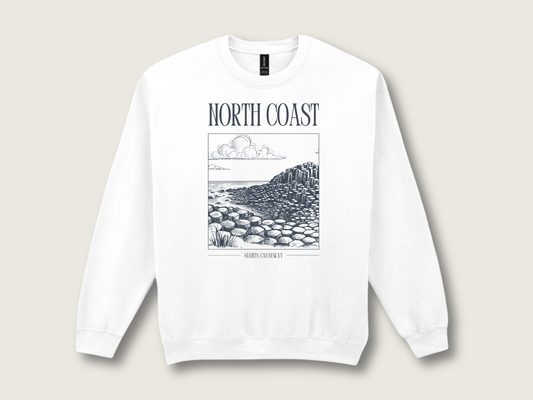 Giants Causeway Unisex Sweatshirt | White