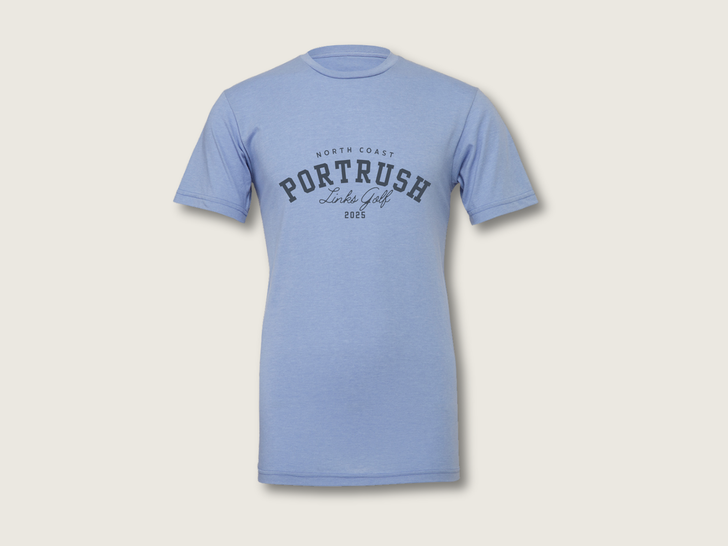 Links Golf 2025 Unisex T-Shirt | Heather Blue