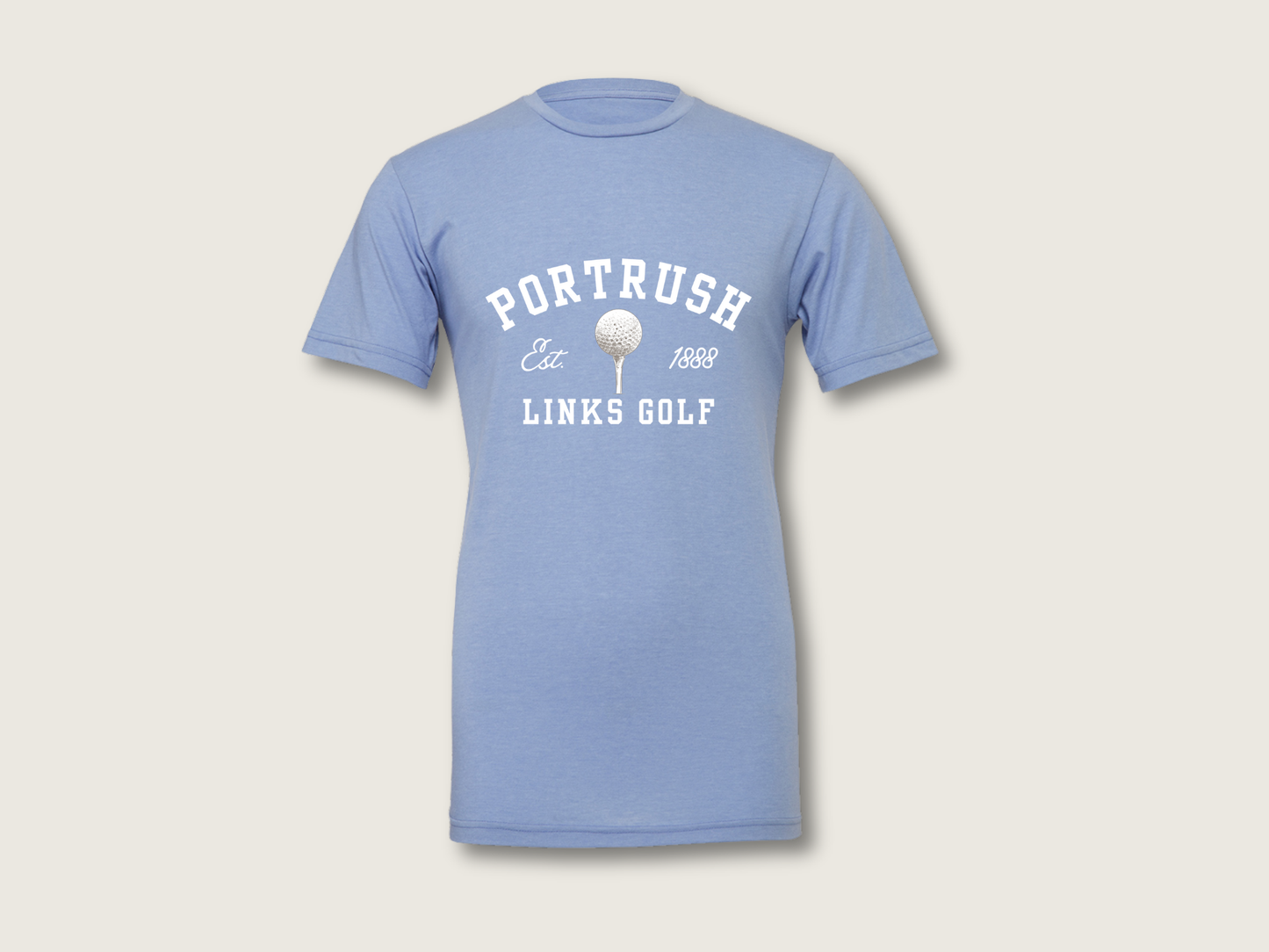 Golf Ball Unisex T-Shirt | Heather Blue