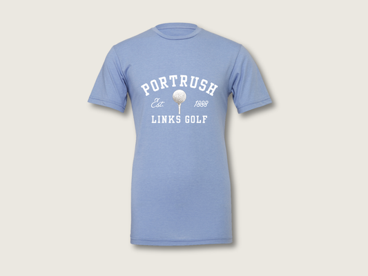 Golf Ball Unisex T-Shirt | Heather Blue