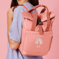 Personalised Twin Handle Roll-Top Backpack